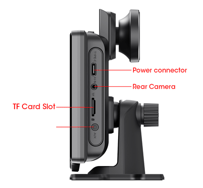 10.26" 4K Dash Cam Car Mirror — Wireless CarPlay Android Auto GPS Multimedia Rearview Camera Dashboard Monitor