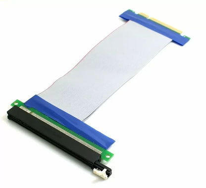 PCIe Riser Card Extender 8X to 16X – Gold Plated PCI-E Extension Cable Adapter for GPU Mining & Desktop PC Expansion