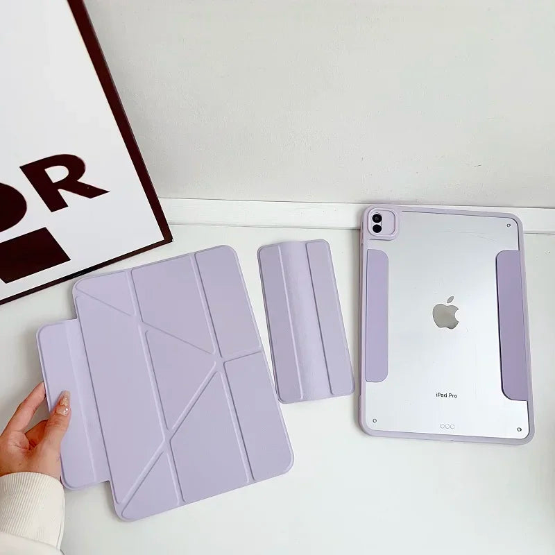 Magnetic Removable Case for iPad Air & Pro (11", 12.9", 9.7", 10.2") – Compatible with iPad 6th-10th Gen