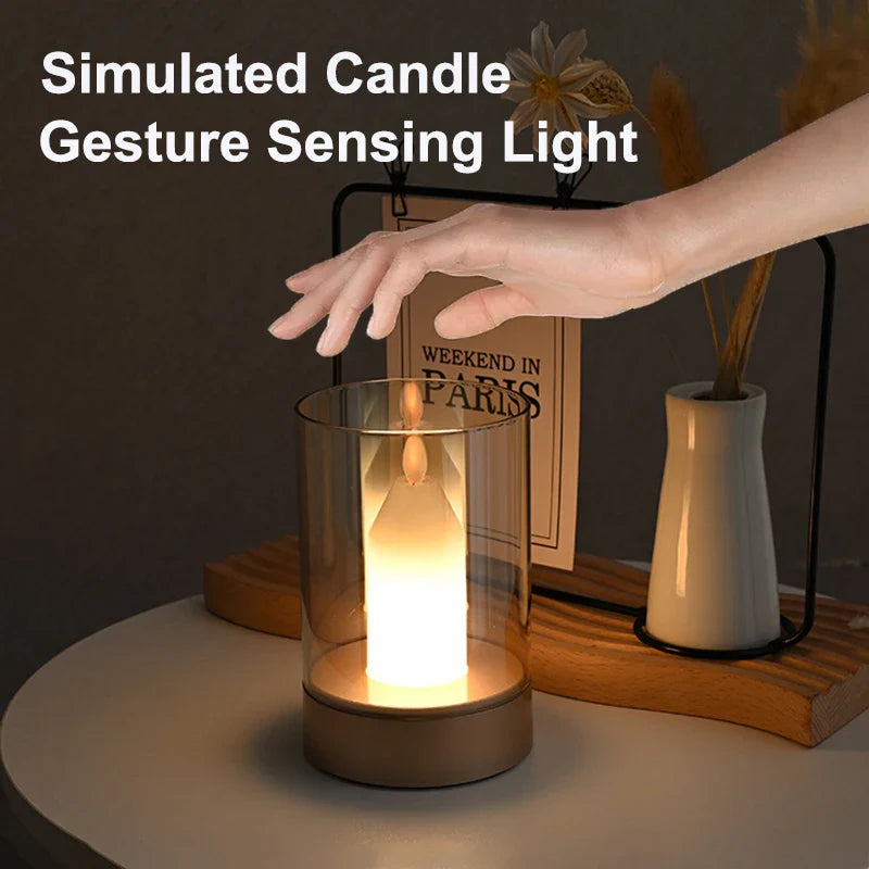 GGbingo LED Night Light – PIR Motion Sensor Candlelight with USB Charging & Auto Switch