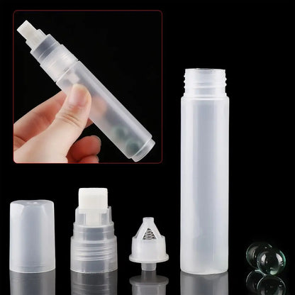 Refillable Transparent Ink Rod – Reusable Plastic Paint Pen Accessory for Graffiti & Liquid Chalk Markers