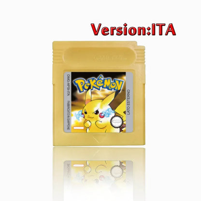 Pokemon GBC Game Cartridge - 16-Bit Video Game Card in Red, Blue, Crystal, Gold, Silver & Yellow Versions