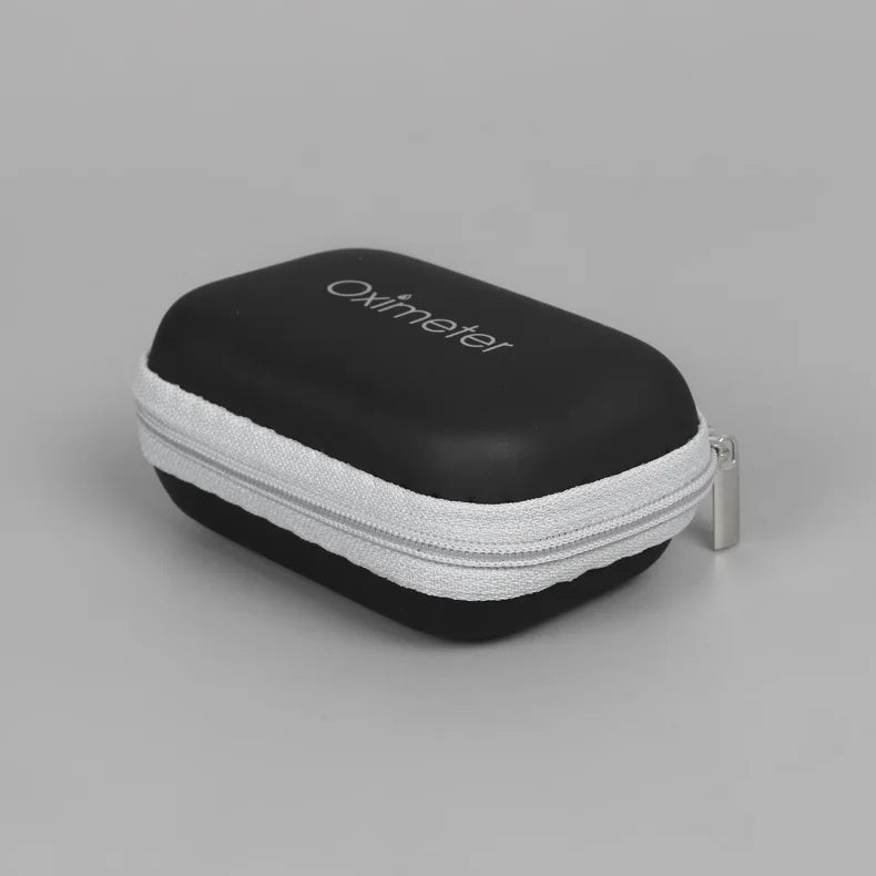 JUSTLANG Oximeter Storage Box – Tool Bag Pouch for Travel Essentials, Protective Kit with Organized Layout