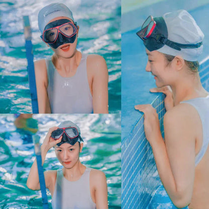 Apollo's Free Diving Mask – Aluminum Alloy Frame, Configurable Eye Degrees, Scuba and Snorkeling Glasses, Wet Tube Set