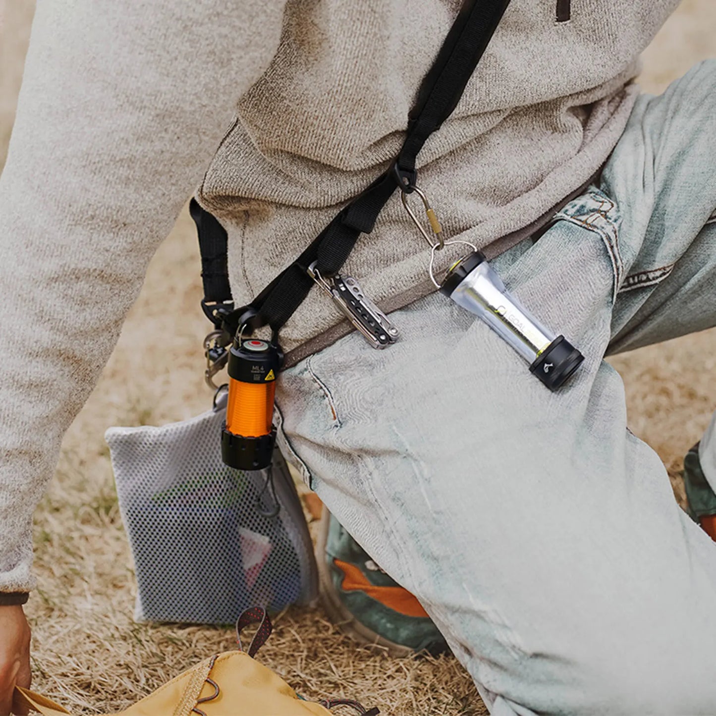 Adjustable Camping Shoulder Straps – Durable Webbing Loop Carry System for Hiking, Outdoor Gear & Travel