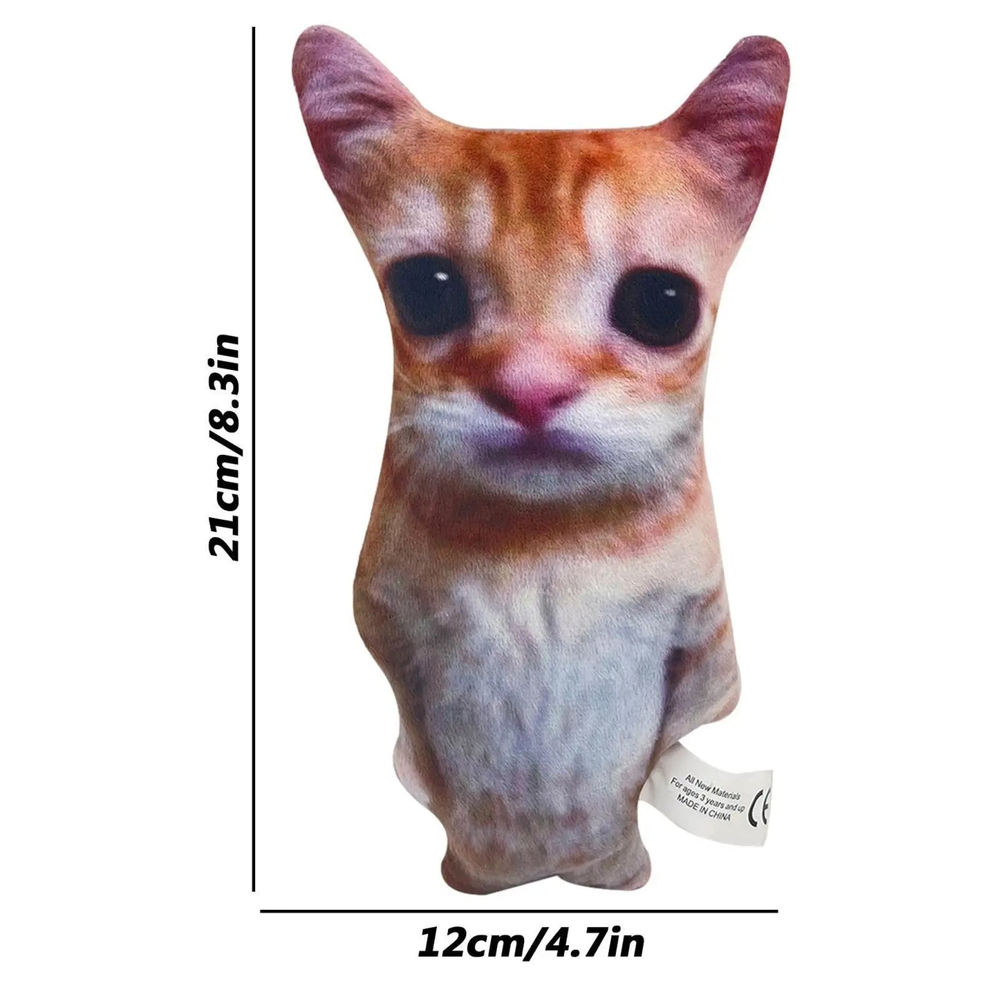 21cm Cute El Gato Cat Plush Toy – Wowwow Cat Doll, Simulation Stuffed Animal, Perfect Kids' Collectible Toy for Birthday and Holiday Gifts