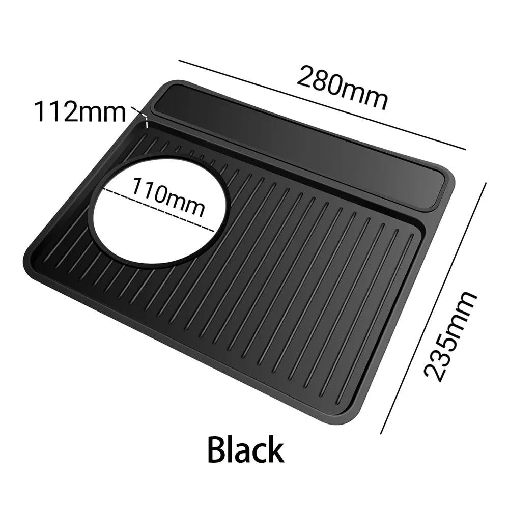 Silicone Coffee Mat for Breville 870/880 – Anti-Slip Espresso Tamper Top Cover, Food-Grade