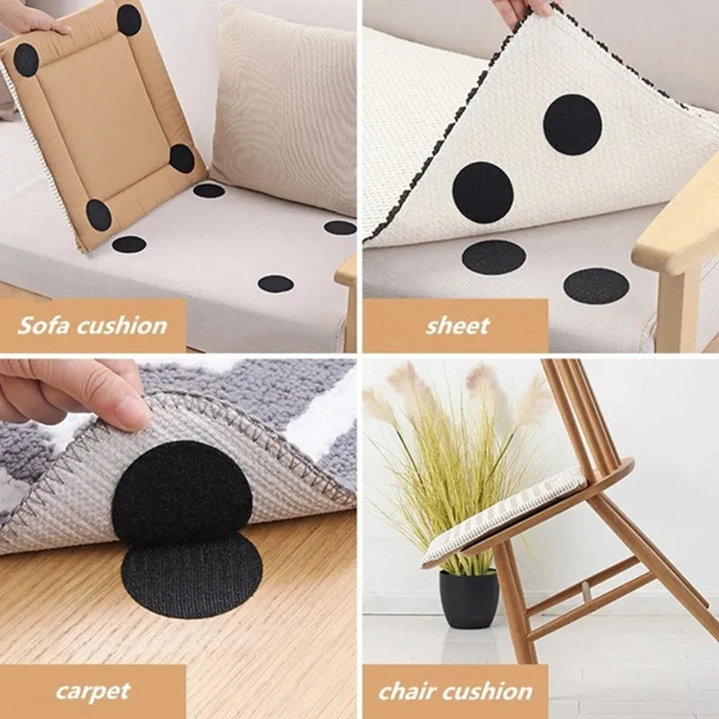 10/20 Pairs of Strong Anti-Curling Carpet Tape Non-Slip Stickers - Self-Adhesive Double-Sided Carpet Gripper Tape