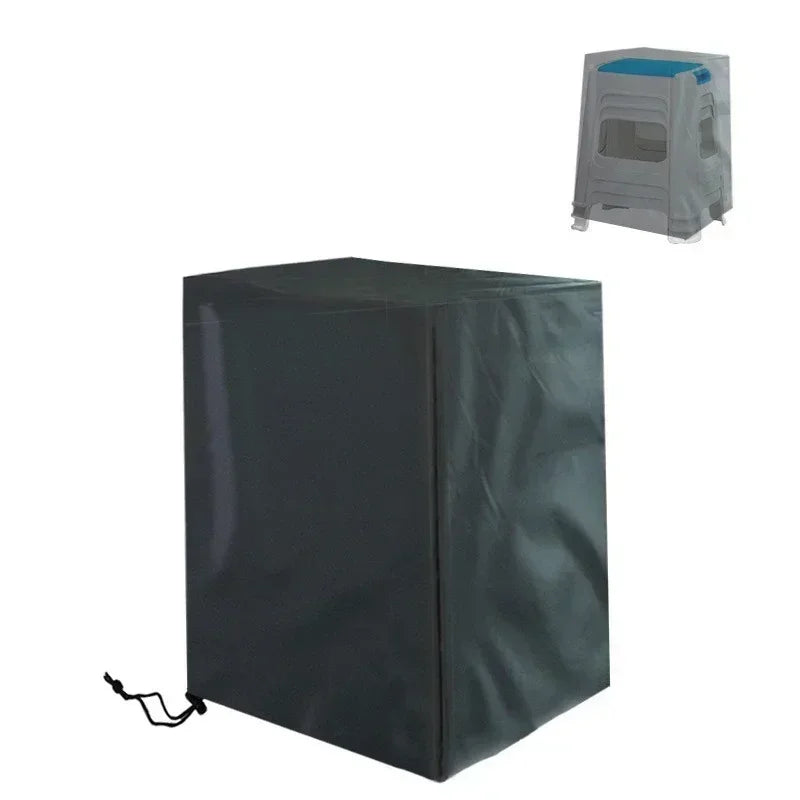 Stacked Chair Dust Cover Storage Bag – Waterproof & Dustproof Outdoor Furniture Protector, Heavy Duty Garden Chair Organizer Cover