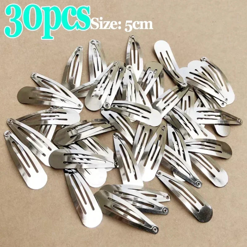 2/50PCS Y2K Silver Star Hair Clips – Filigree Metal Snap Hairpins for Girls, Nickel-Free Hair Jewelry Barrettes