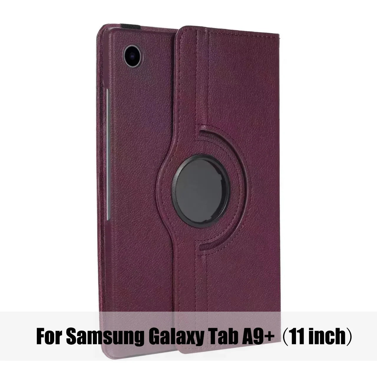 Samsung Galaxy Tab A9+ (11-inch) 2023 Case – PU Leather Cover with Sleep/Wake Function, 360° Rotating Stand & Protective Shell