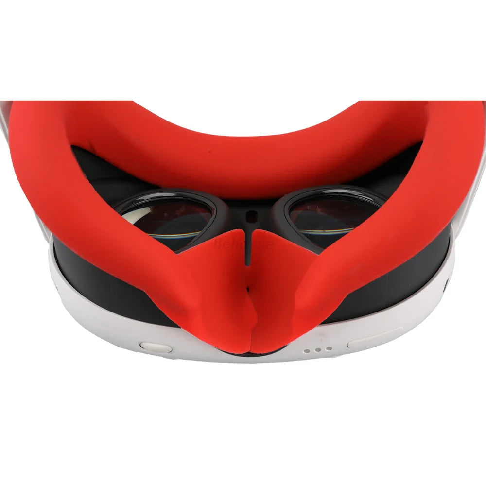 Silicone VR Face Mask for Meta Quest 3 — Sweatproof, Lightproof Facial Interface Cushion, VR Accessories
