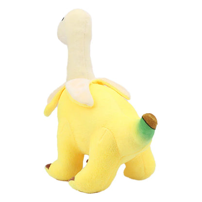 Cute Peeled Banana Brontosaurus Plush Toy – Soft Stuffed Dinosaur, Kawaii Animal Gift for Kids