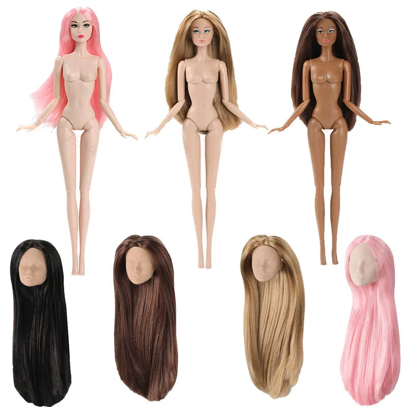 FR Supermodel 1/6 BABI Doll – Movable Joints, DIY Dress-Up Princess with Head & Body Accessories, White/Normal/Chocolate Skin