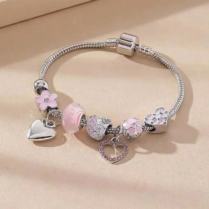 Women's Fashion Beaded Love & Family Bracelet – Multi-Element Jewelry Accessories for Daily Wear, Parties & Holiday Gifts