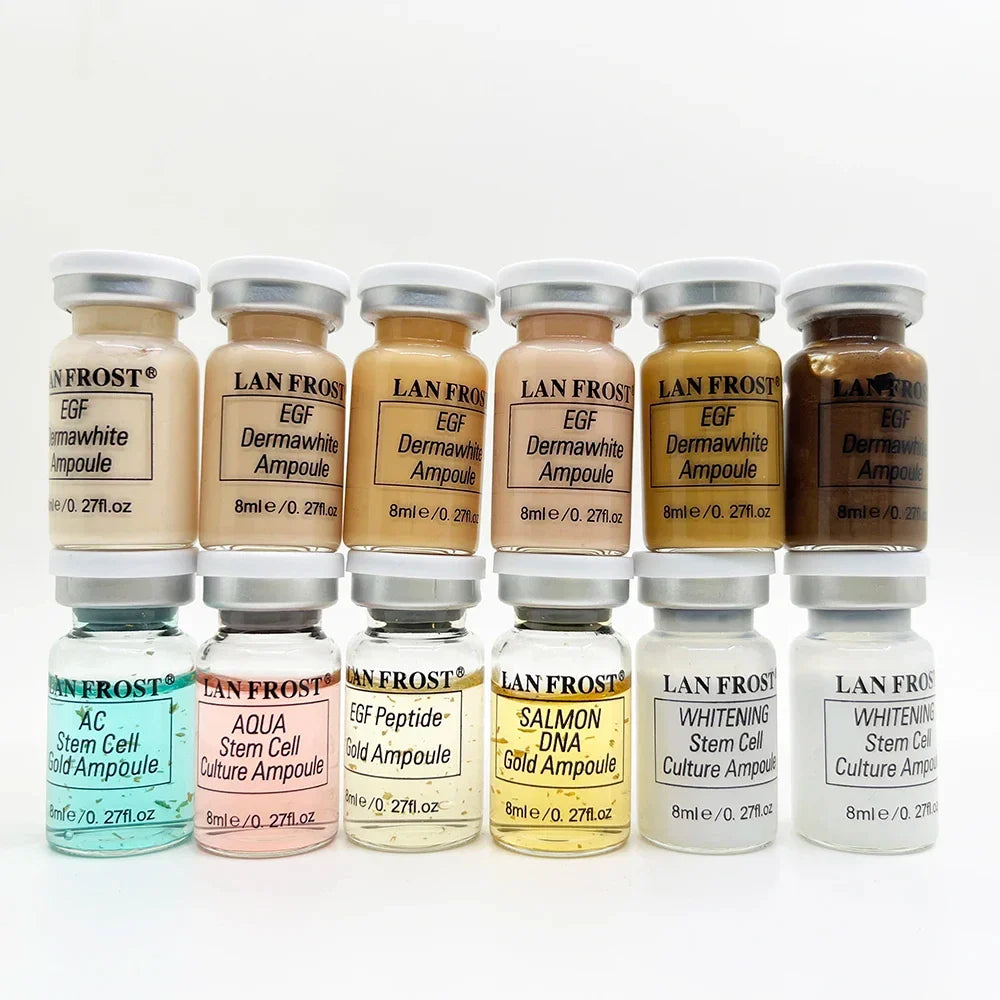 8ml BB Cream Glow Serum Ampoule – Niacinamide & Peptide Moisturizing Foundation with Hyaluronic Acid for Facial Skin Care