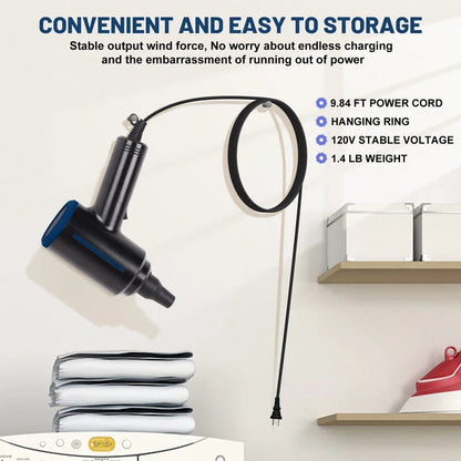 500W Electric Air Duster – Powerful Air Blower for PC, Computer, Keyboard Cleaning | Replaces Compressed Air Spray