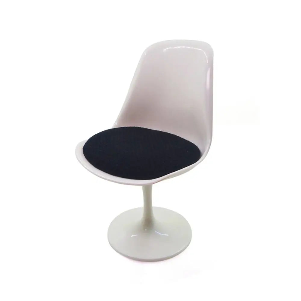 1/6 Scale Doll Round Legged Chair – Miniature Rotating Leisure Chair for Dollhouse & Photo Props