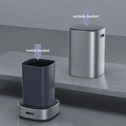 13L Smart Automatic Trash Can — Large Capacity Electric Rubbish Bin for Bathroom, Kitchen & Home