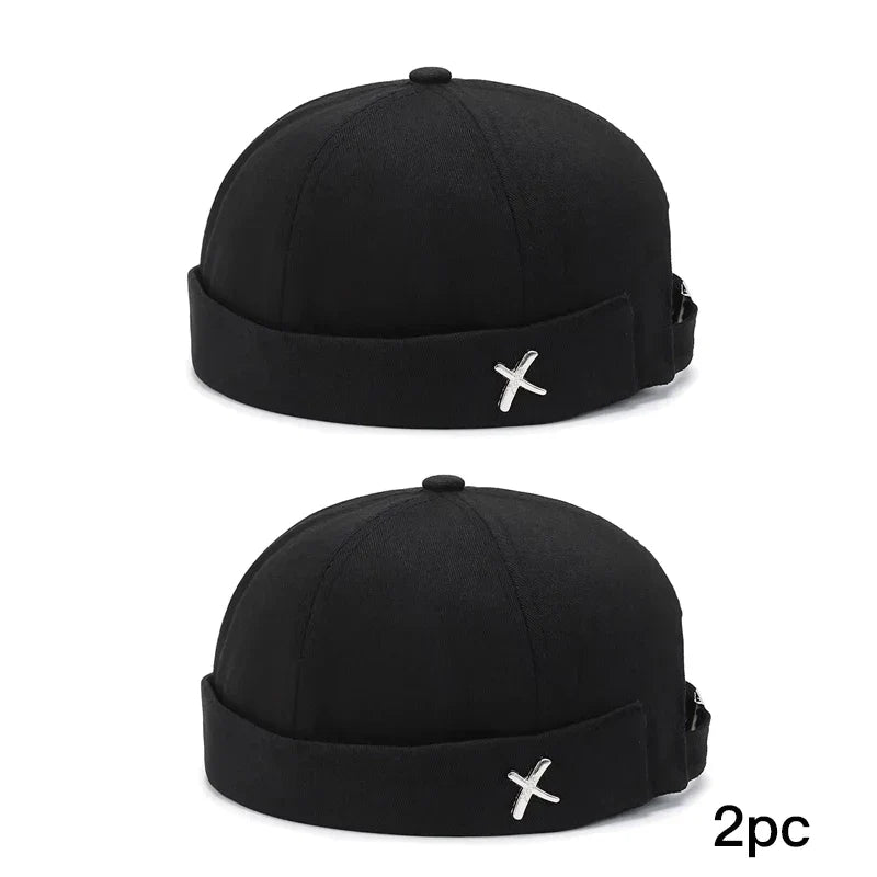 Spring New Guppi Beanie Hat – Unisex Streetwear Round Sailor Cap, Personality Landlord Hat for Men & Women Fashion Niche Style