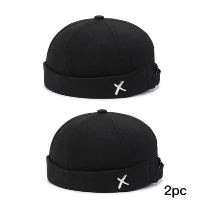 Spring New Guppi Beanie Hat – Unisex Streetwear Round Sailor Cap, Personality Landlord Hat for Men & Women Fashion Niche Style