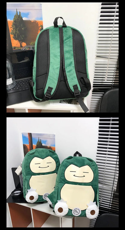 MINISO Switch Pokémon Cappy Beast Plush Backpack — Large Capacity Couple Bag, Anime Toy Storage & Gift Accessory