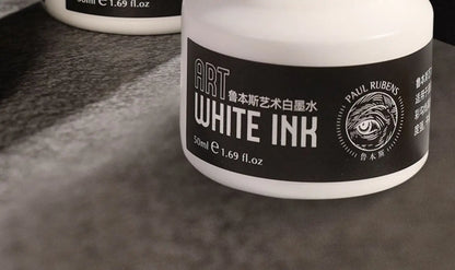 Paul Rubens Cartoonist White Ink 50ml – Highly Opaque Ink for Dip Pen, Brush, Art Lettering, Highlights & Corrections