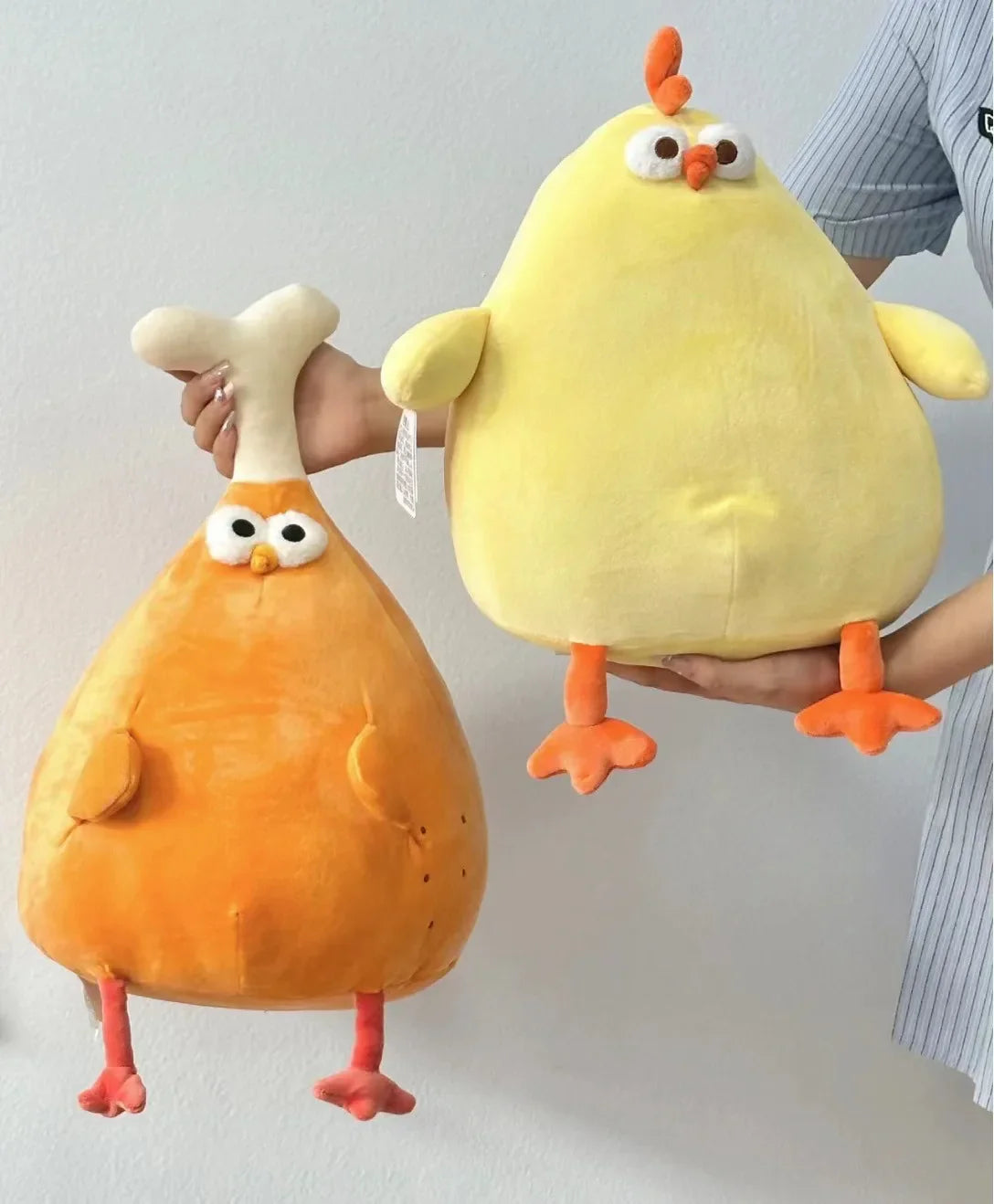 Chicken & Leg Plush Toy — Soft Gingerbread Chicken Doll for Kids & Birthday Gifts