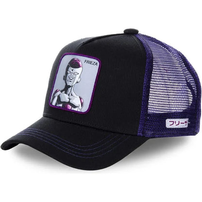 Dragon Ball Son Goku Cap - Embroidered Hip Hop Trucker Mesh Hat Adjustable Summer Travel Sun Visor for Men