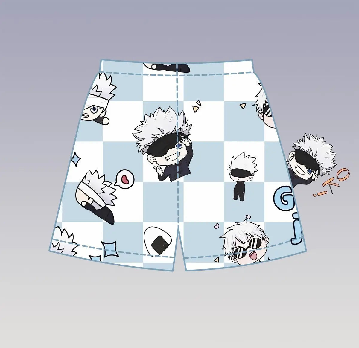 Jujutsu Kaisen Gojo Satoru Anime Pajamas Set – Cute Spring & Summer Couples Homewear, Birthday Gift
