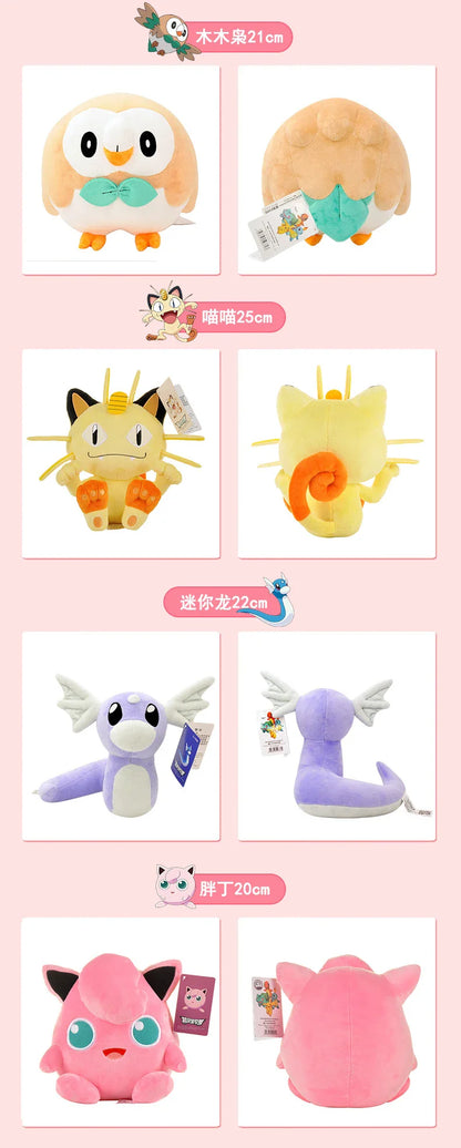 Original Pokemon Plush Toys – Gengar, Pikachu, Charizard & Piplup Soft Kawaii Dolls for Kids Gift
