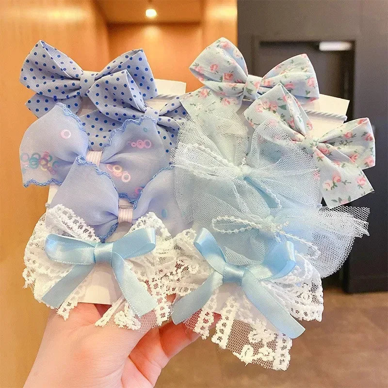10 Pcs Baby Girl Flower Hair Bands Set – Cute Colorful Soft Scrunchies Ponytail Holders for Kids