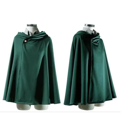 Attack on Titan Cosplay Costume - Recon Corps Jacket, Leather Skirt & Hookshot Belt Set for Anime Fans
