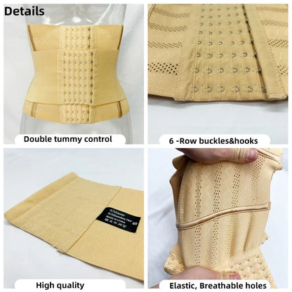 Women’s Waist Trainer – Tummy Control Slimming Body Shaper & Flat Belly Corset Belt