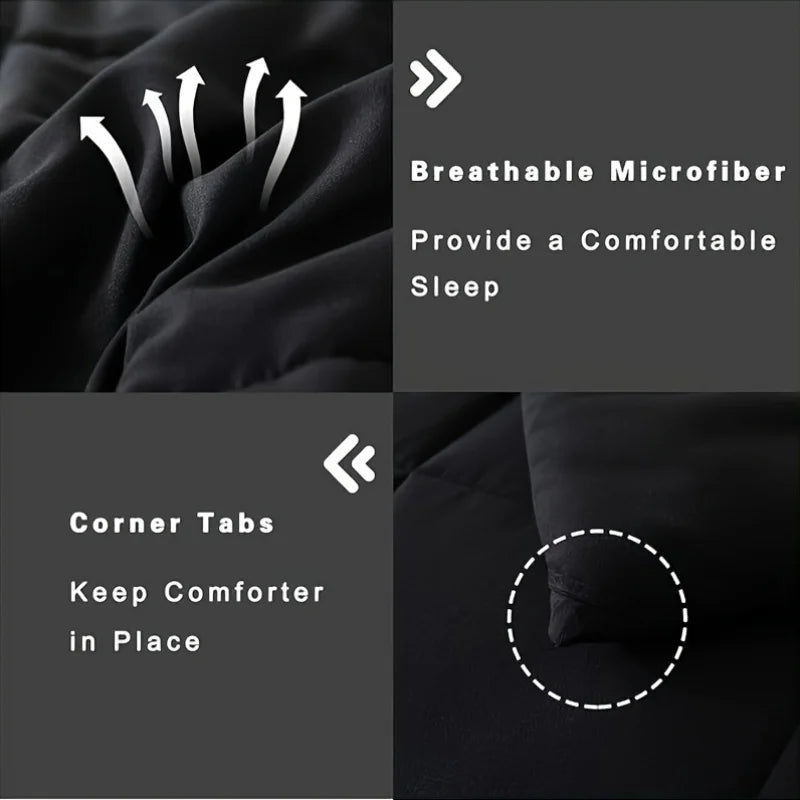Full Size Bed Comforter Set – Soft Breathable All-Season Bedding with 1 Comforter & 1-2 Pillow Shams, Machine Washable