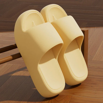 Unisex EVA Non-Slip Pillow Slides – Soft Sole Cloud Slippers for Bathroom, Home & Beach Comfort Platform Sandals