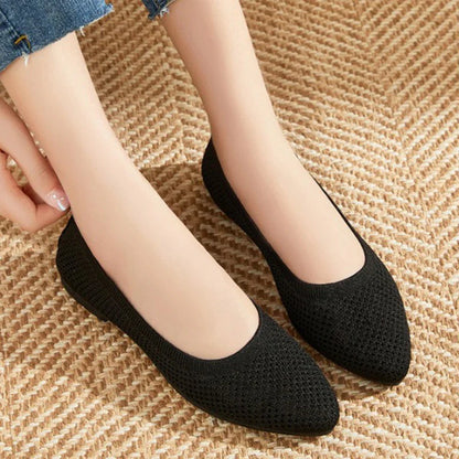 2025 Women’s Spring Breathable Mesh Flats – Comfortable Slip-On Casual Loafers with Lightweight Soft Sole