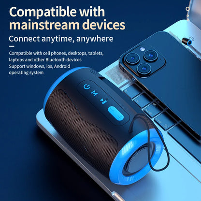 TSN-1 Portable Bluetooth Speaker - Wireless 5.3 Stereo Speaker with FM, USB, SD & AUX