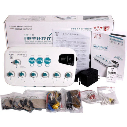 6-Channel Electric Hwato SDZ II Low-Frequency Electro Acupuncture Stimulator — Needle Treatment for Nerve & Muscle Therapy