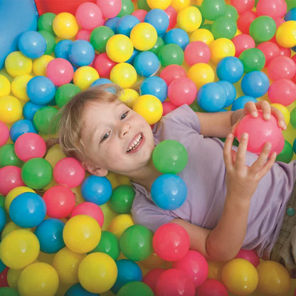 Colorful Baby Plastic Balls — Water Pool & Ocean Wave Balls with Basketball Hoop for Kids, Outdoor Tent Playhouse Toys
