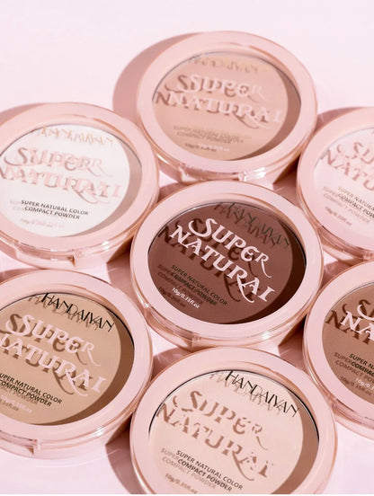 8-Color Matte Pressed Face Powder – 24H Oil Control, Full Coverage Waterproof Setting Foundation