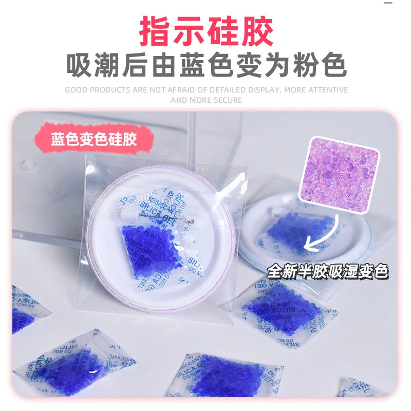 Blue Silica Gel Desiccant Sachets — 1g/5g, 10/20/50/100 Bags Moisture Absorber for Kitchen & Storage