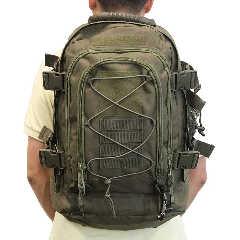 65L Tactical Outdoor Backpack — Large Capacity Military Hiking & Camping Rucksack for Men