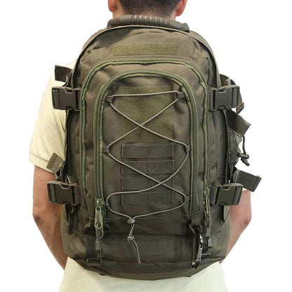 65L Tactical Outdoor Backpack — Large Capacity Military Hiking & Camping Rucksack for Men