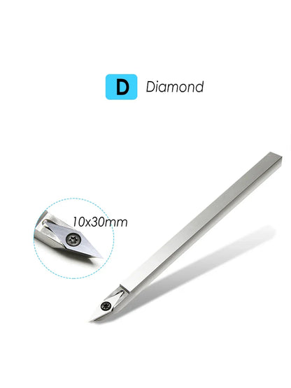 TASP Swan Neck Woodturning Tool – Carbide Insert Cutter with Aluminum Handle for Woodworking Lathe Machine