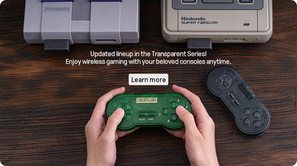 8BitDo SN30 2.4G Wireless Gamepad – Compatible with Original SNES/SFC