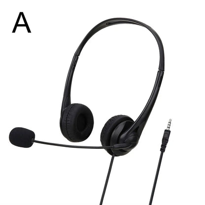 3.5mm/USB Wired Computer Headset – Stereo Earphones with Noise-Cancelling Microphone for Chat, Online Teaching & Video Conferencing