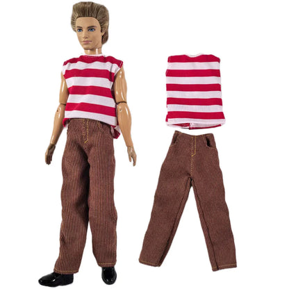 12-Inch Ken Doll Clothes – Casual Sweater Outfit, Multiple Styles Available