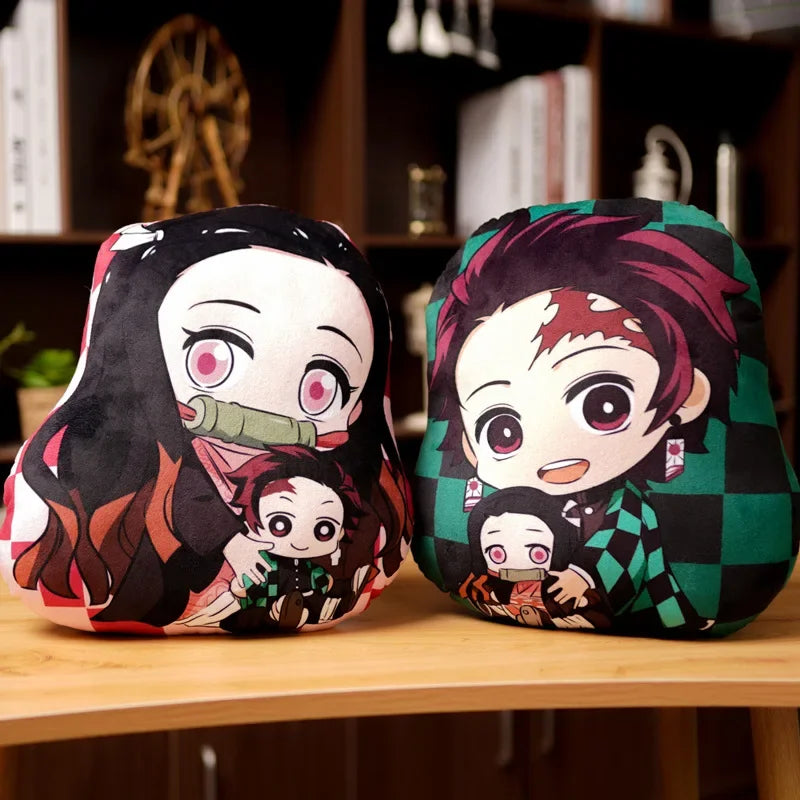 Demon Slayer Kimetsu no Yaiba Plush Cushion – Anime Dakimakura Pillow Tanjiro Nezuko Zenitsu Inosuke Kawaii Doll