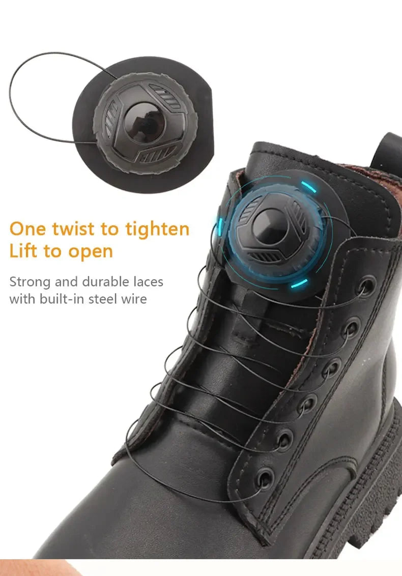 Round No-Tie Shoe Laces – Large Swivel Buckle Automatic Laces for Sneakers & Boots, Unisex Shoe Accessories